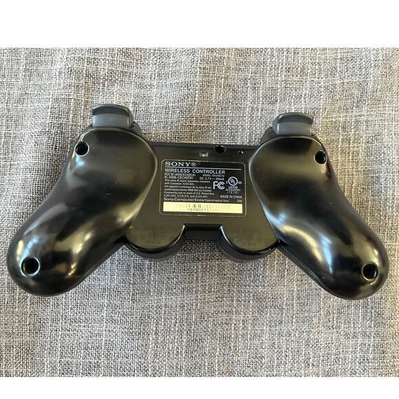 SONY PLAYSTATION 3 PS3 SIXAXIS DUALSHOCK BLACK WIRELESS CONTROLLER GENUINE OEM - Picture 2 of 4